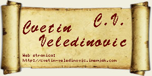 Cvetin Veledinović vizit kartica